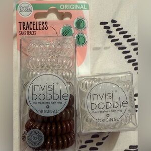 Invisibobble Traceless Hair Rings - Clear and Brown